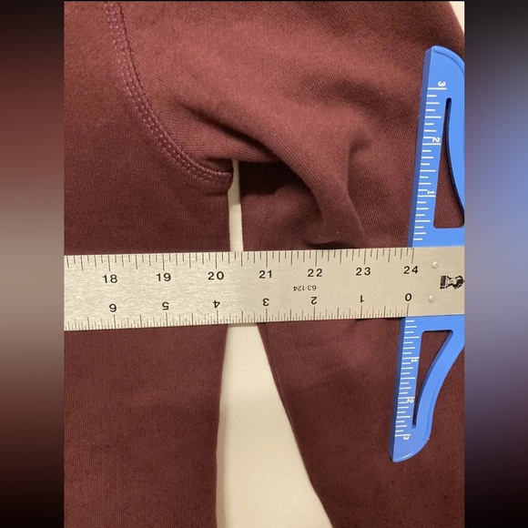 Flag & Anthem Mens Sweater Pullover Medium Maroon Snap Button Mid-Weight NWT - Picture 11 of 13